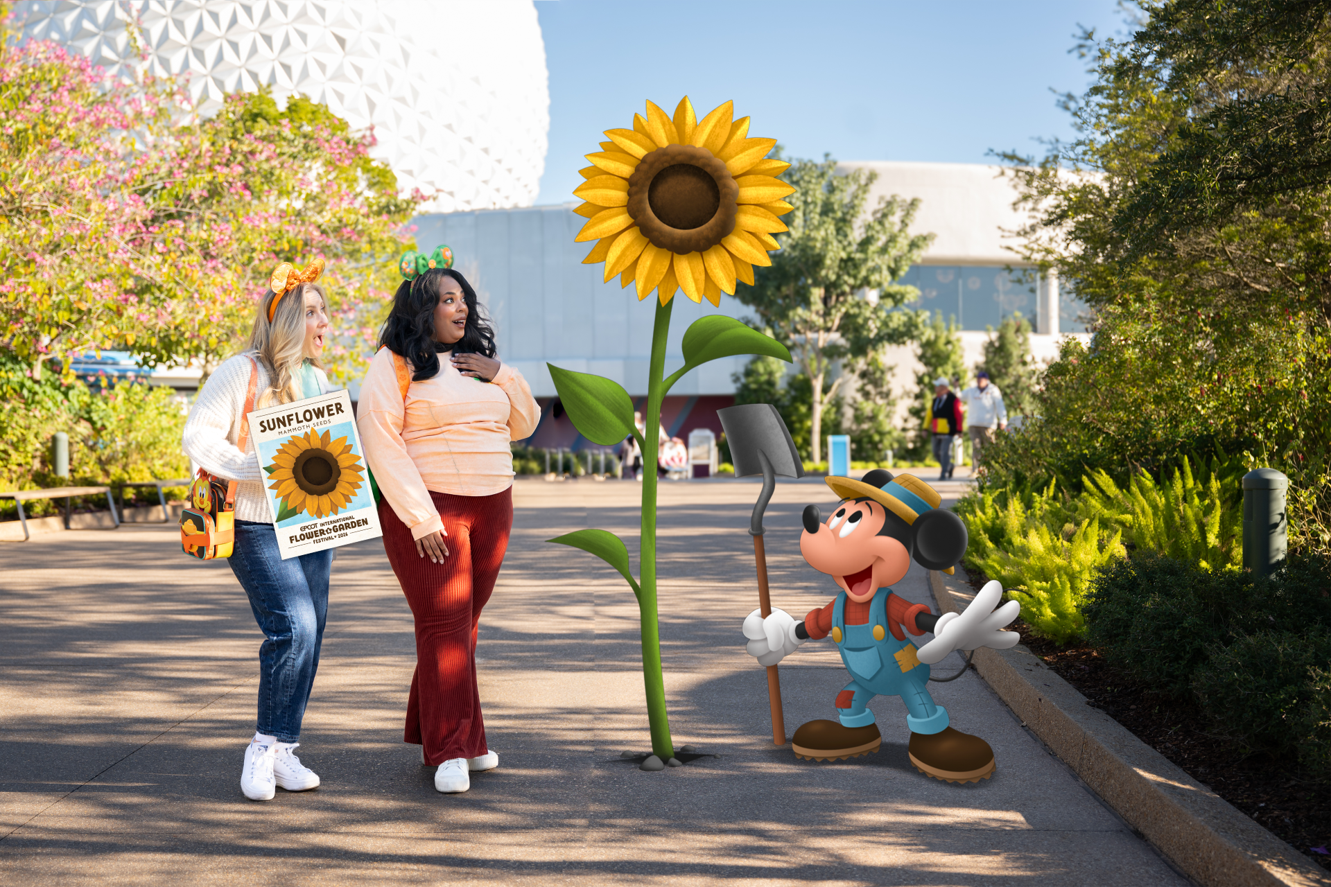 EPCOT Magic Shot with Mickey Mouse for Flower and Garden Festival