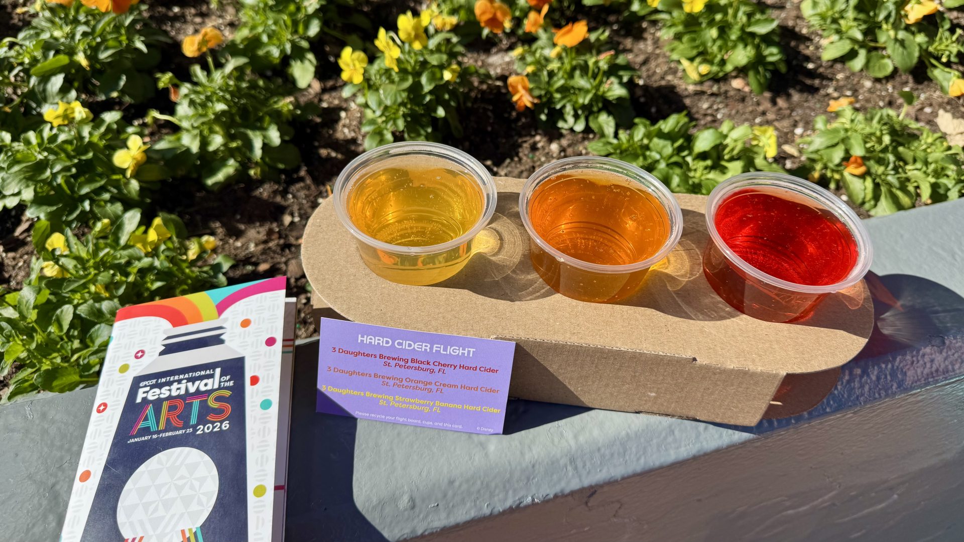 Hard Cider Flight at Figment's Inspiration Station 2026