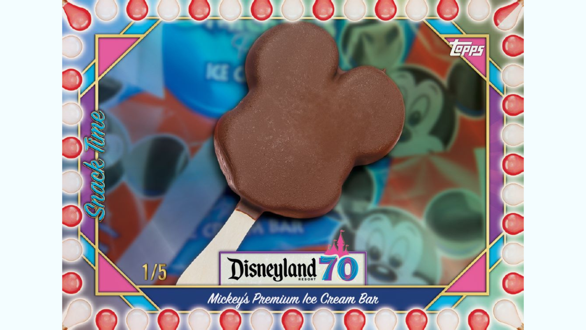 Mickey's Premium Ice Cream Bar Card