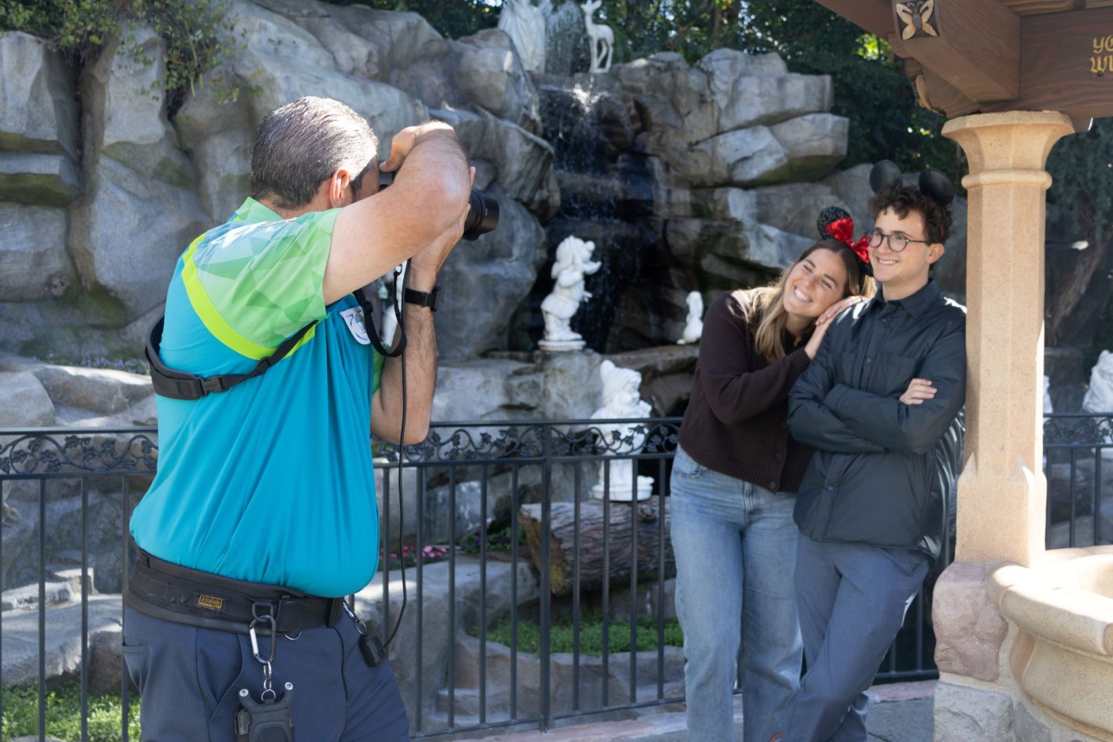 PhotoPass Cast Member at Snow White Wishing Well