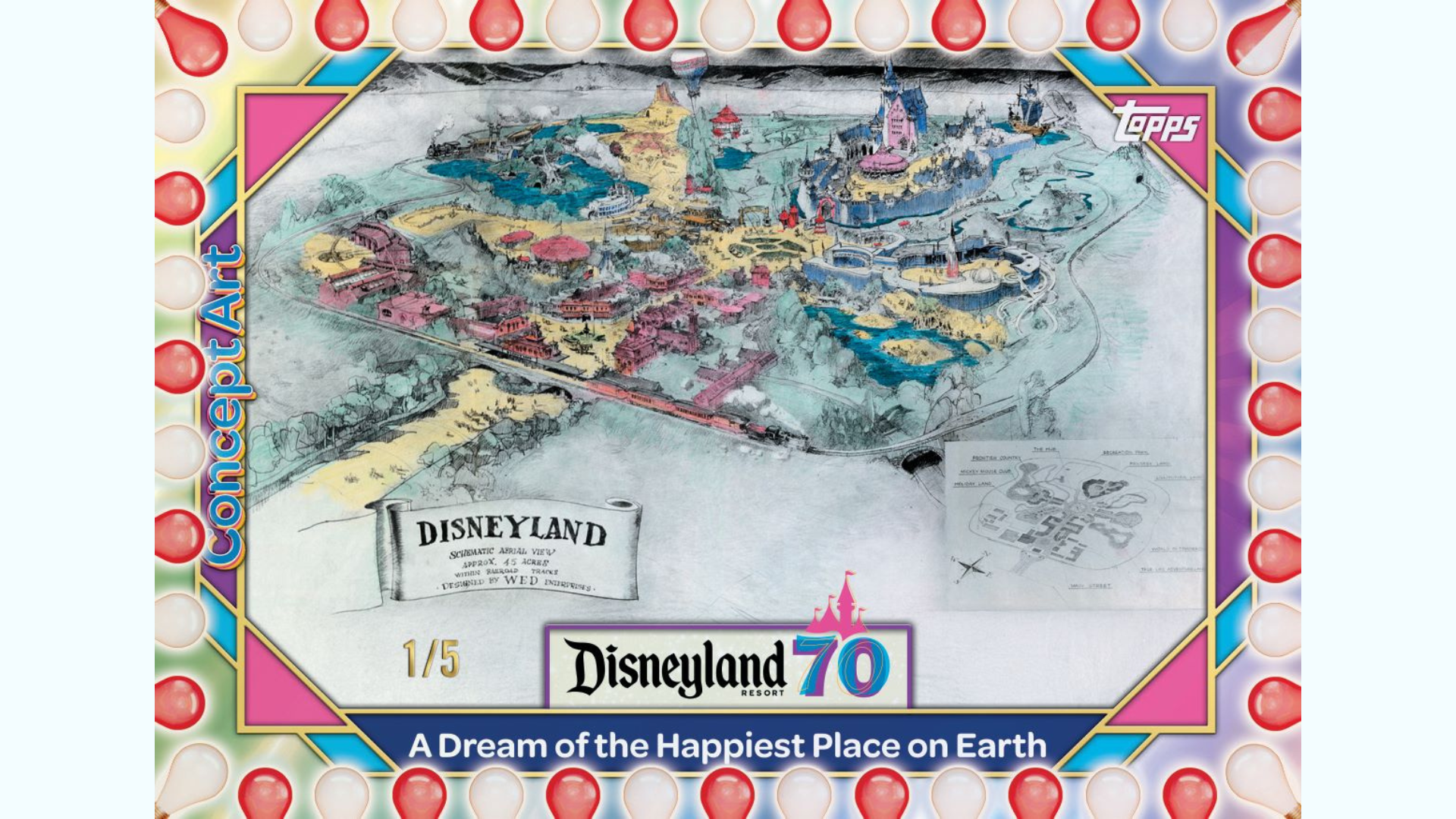 Topps Disneyland 70th Card - Rendering
