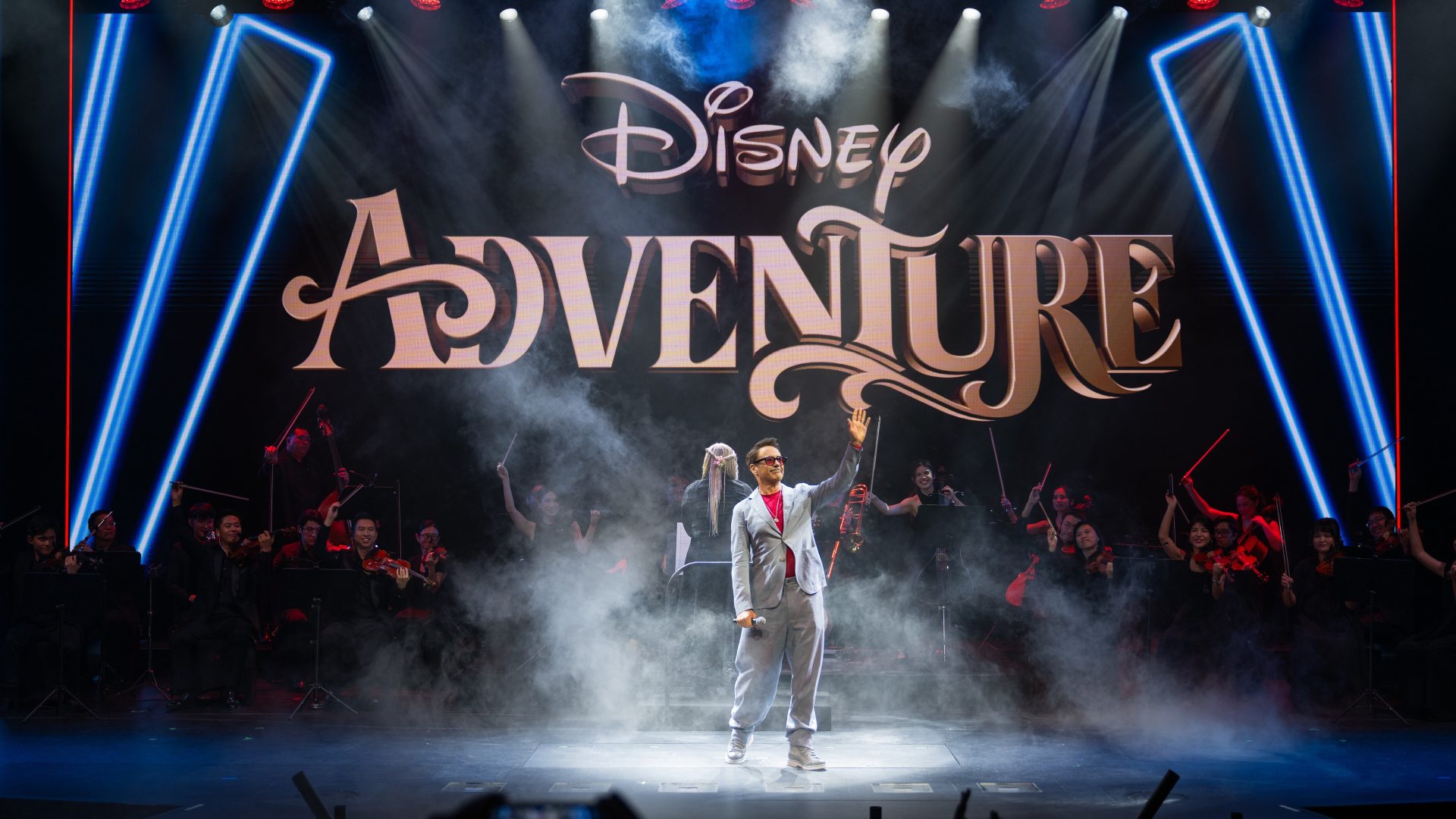 The Godparent of the Disney Adventure, Robert Downey Jr. at the Disney Adventure Christening