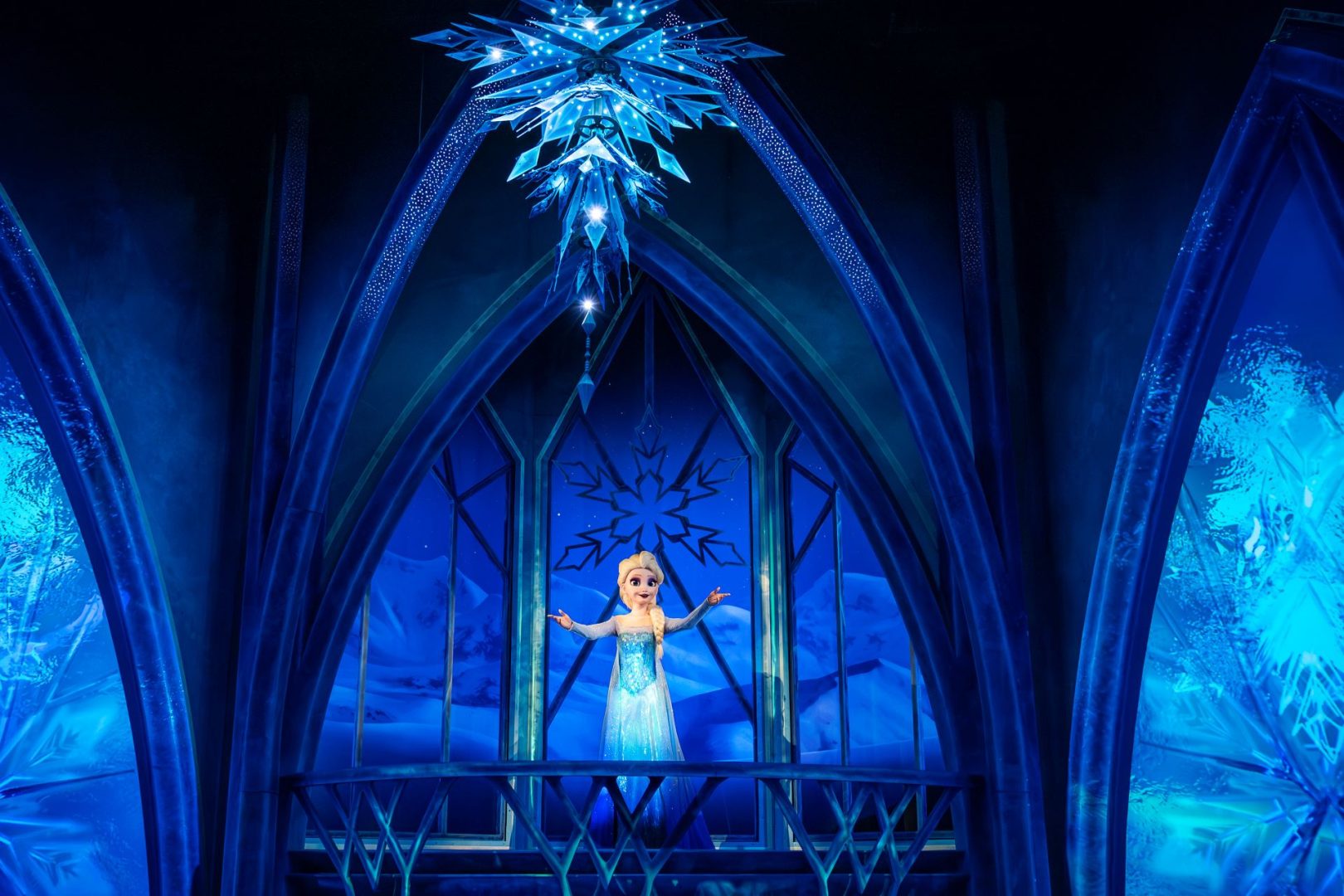 Elsa at World of Frozen in Disney Adventure World