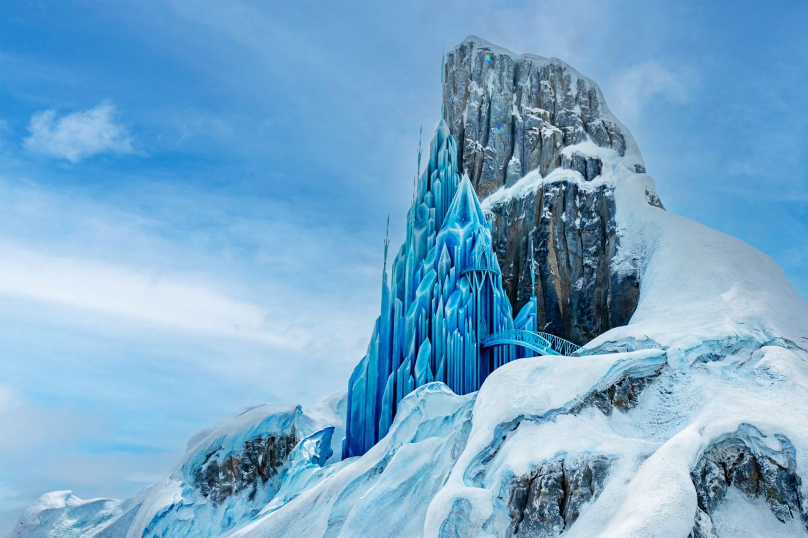 Elsa's Ice Palace at Disney Adventure World
