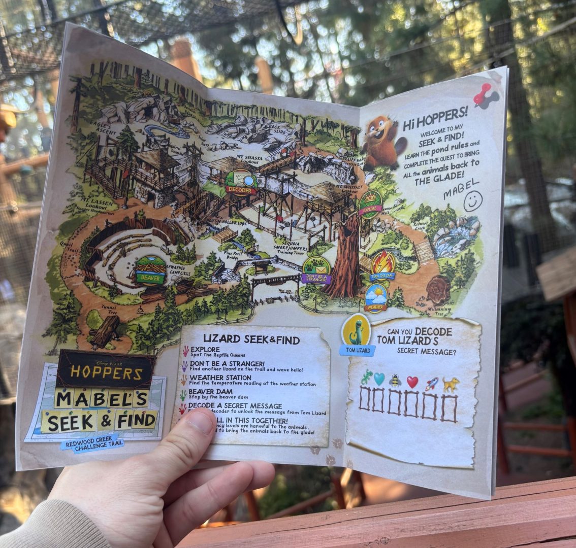 Hoppers Map at Redwood Creek Challenge Trail