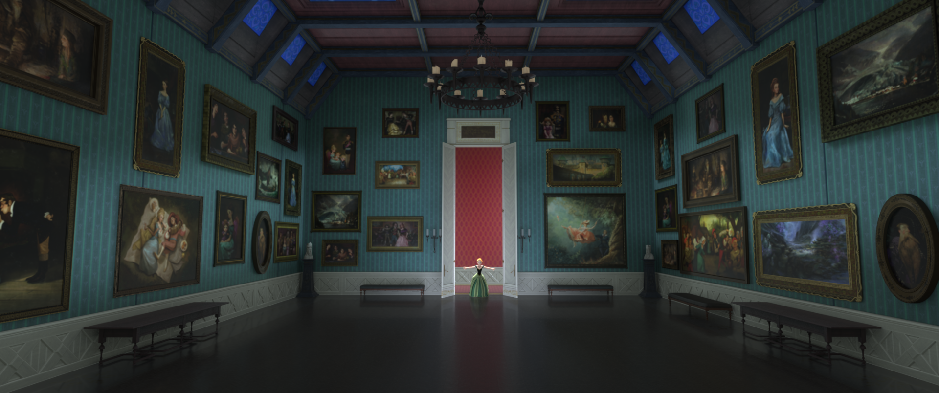 Interior World of Frozen at Disney Adventure World