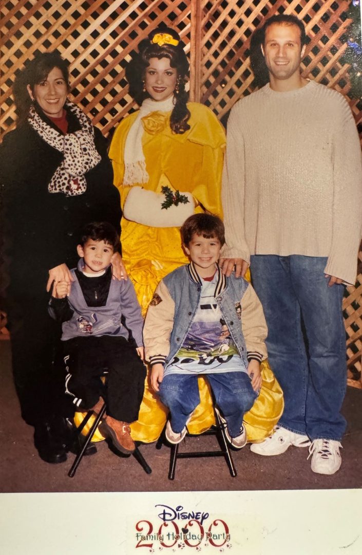 Reese with Family at Disneyland