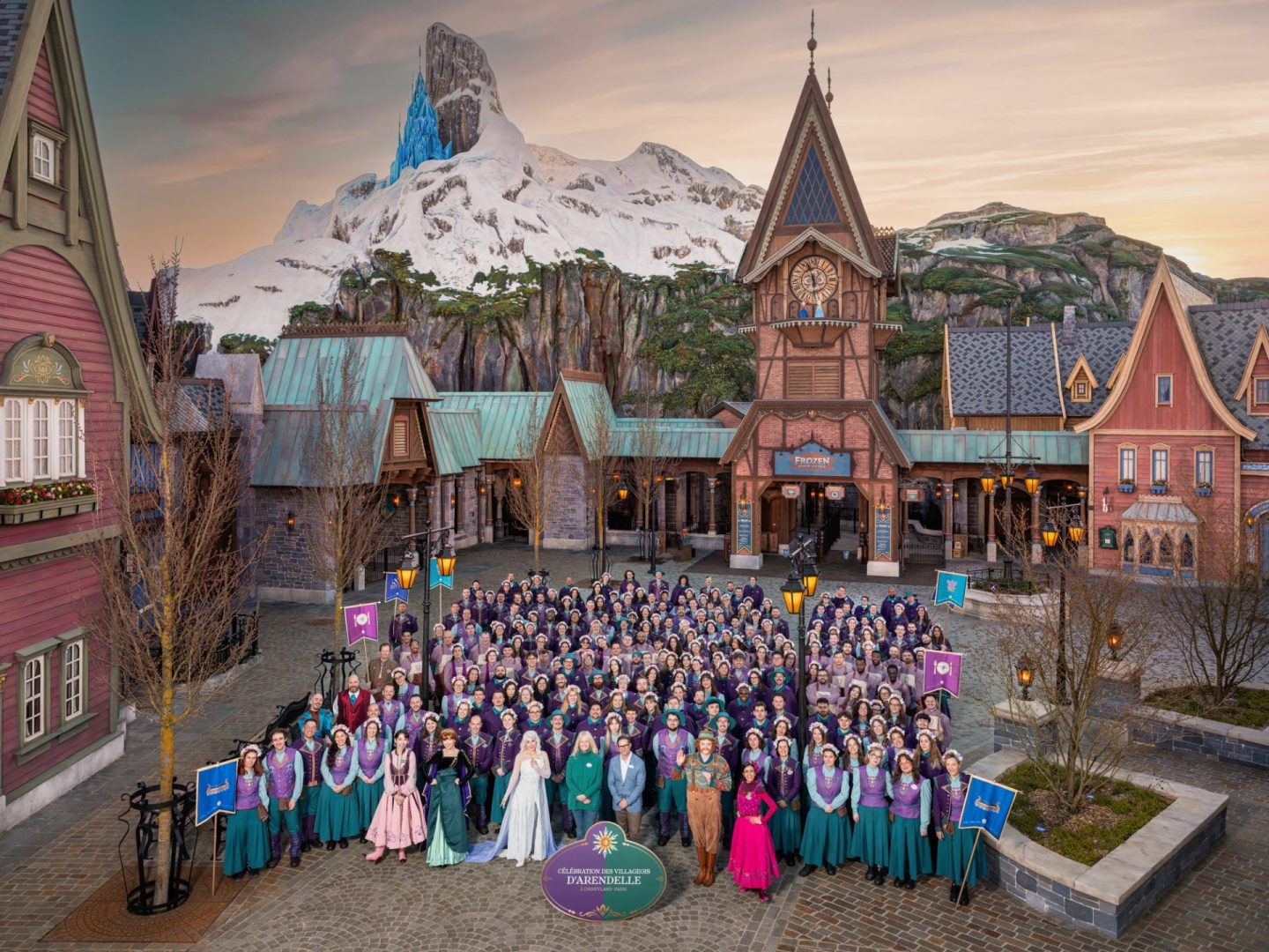 Villagers of Arendelle at World of Frozen - Grand Opening