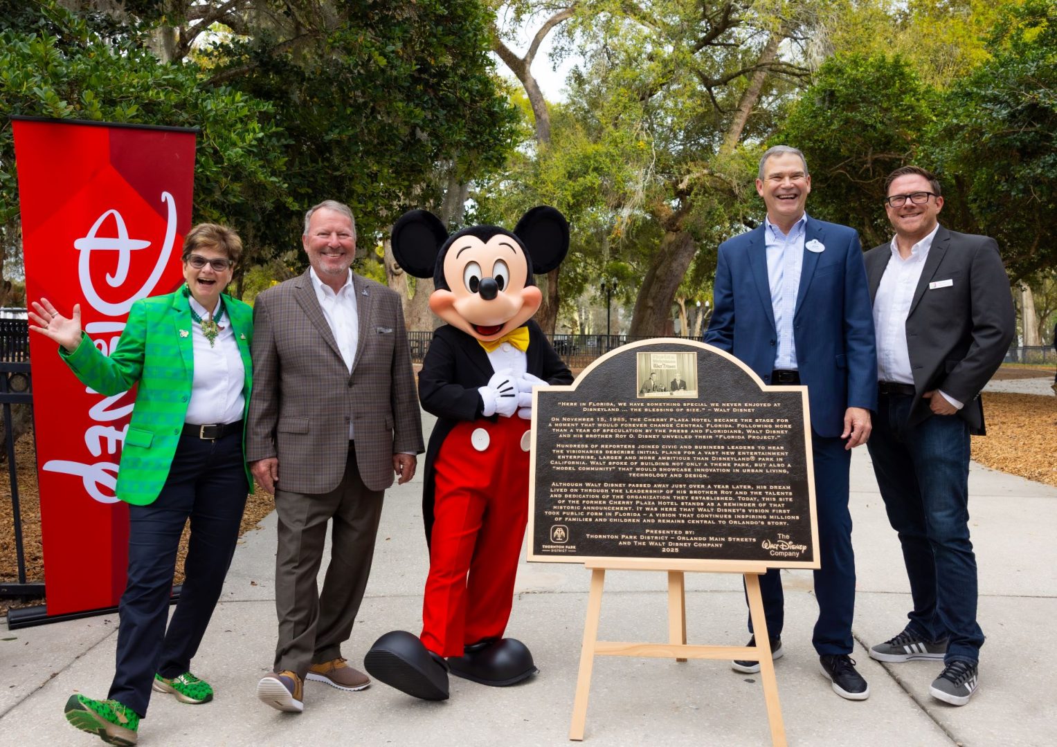 Walt Disney World Announcement Site Honored
