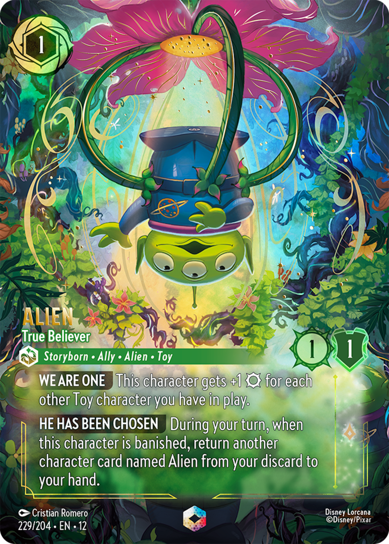 Disney Lorcana Wilds Unknown Toy Story, Alien &ndash; True Believer 