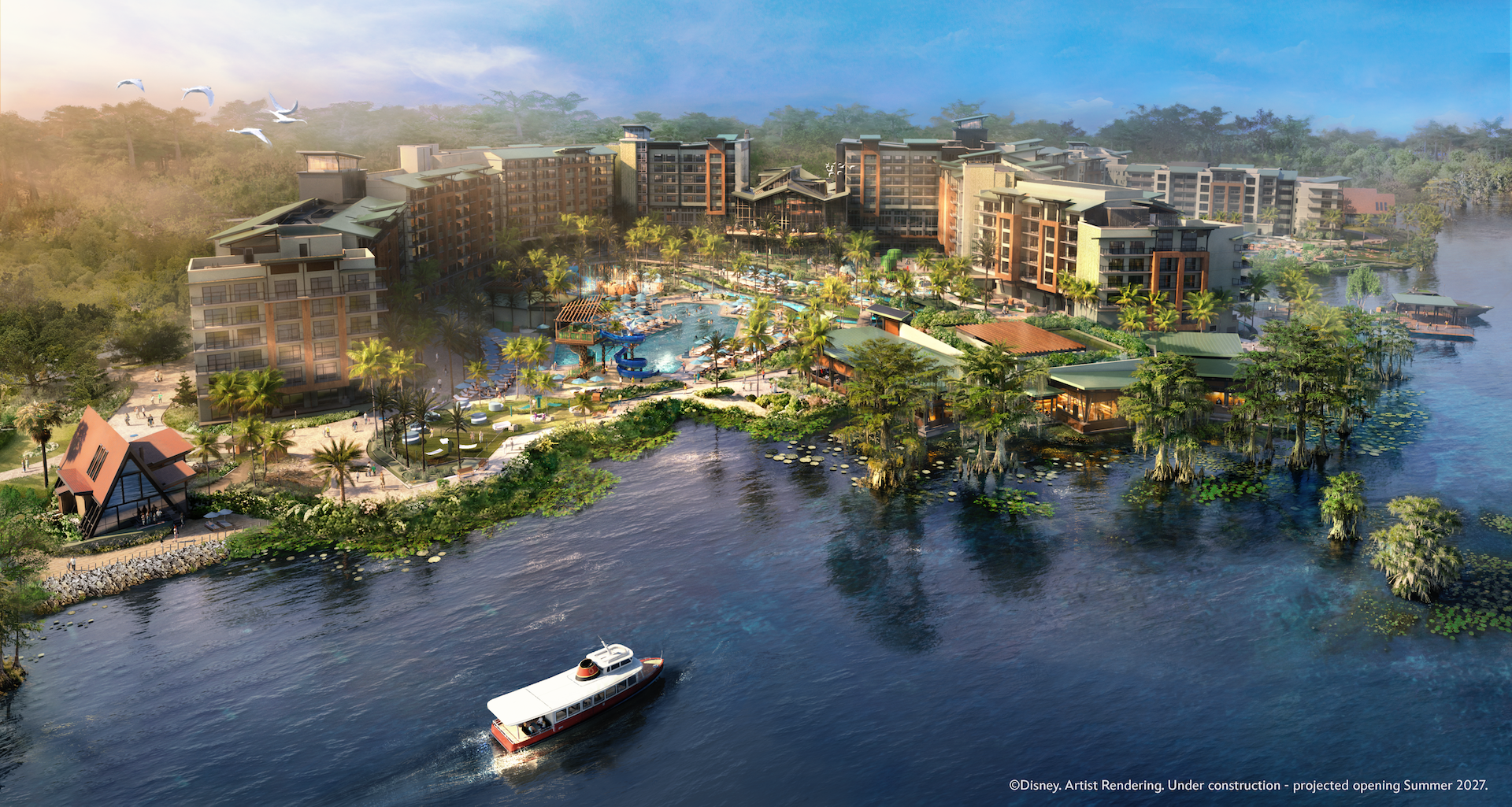 Disney Lakeshore Lodge April 2026 Aerial Rendering 