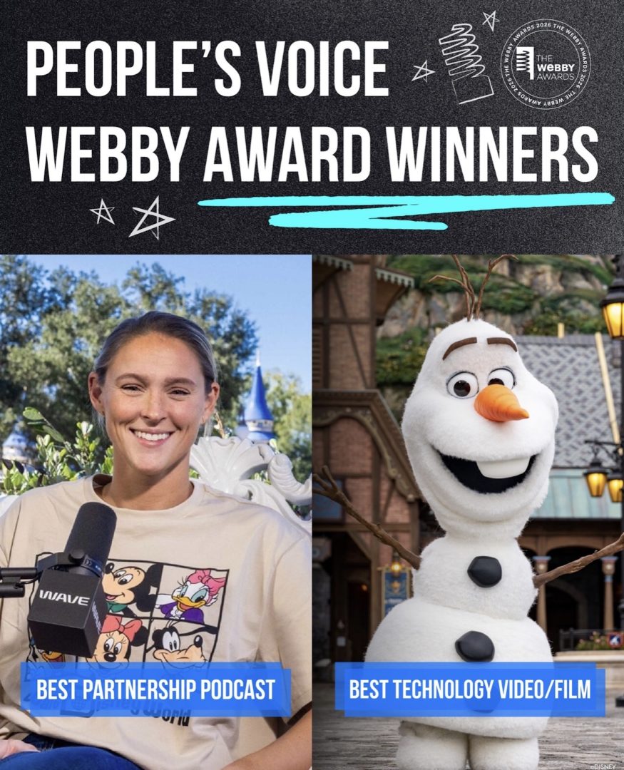 Disney Experiences Takes Home Two Webby Awards