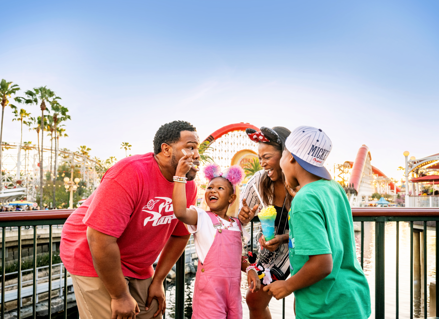 Family at Disney California Adventure Park