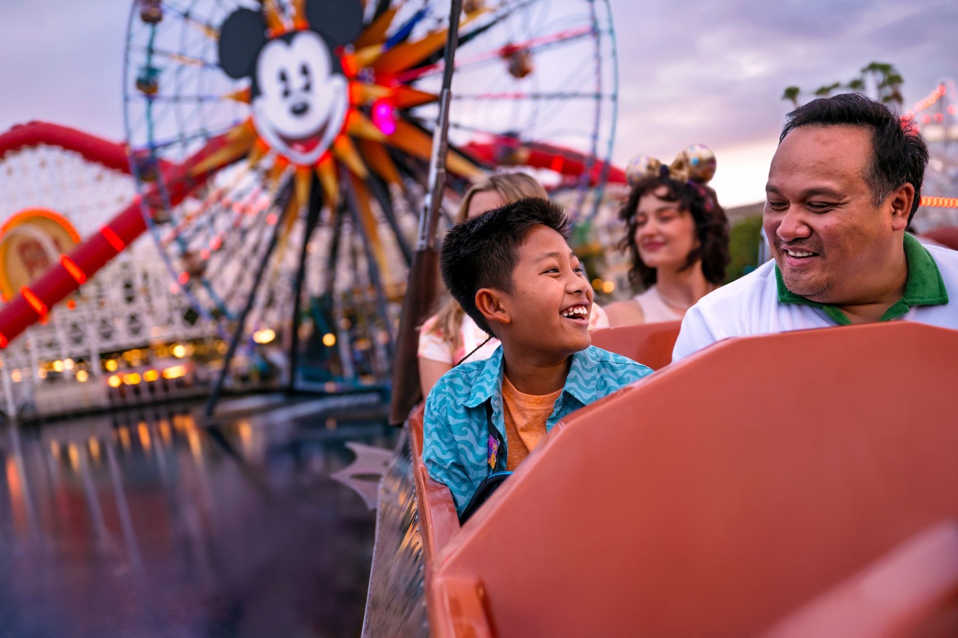Family at Disney California Adventure Park