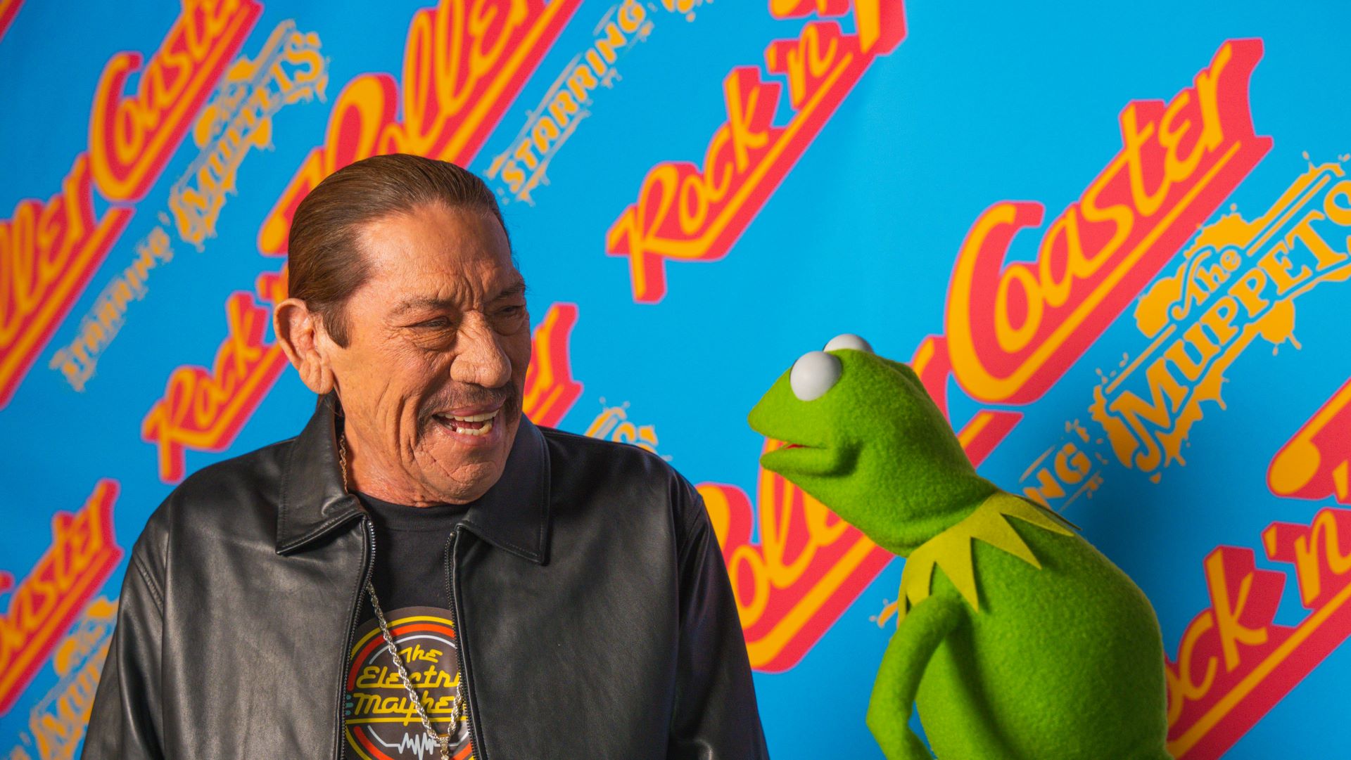 Danny Trejo with Kermit the Frog