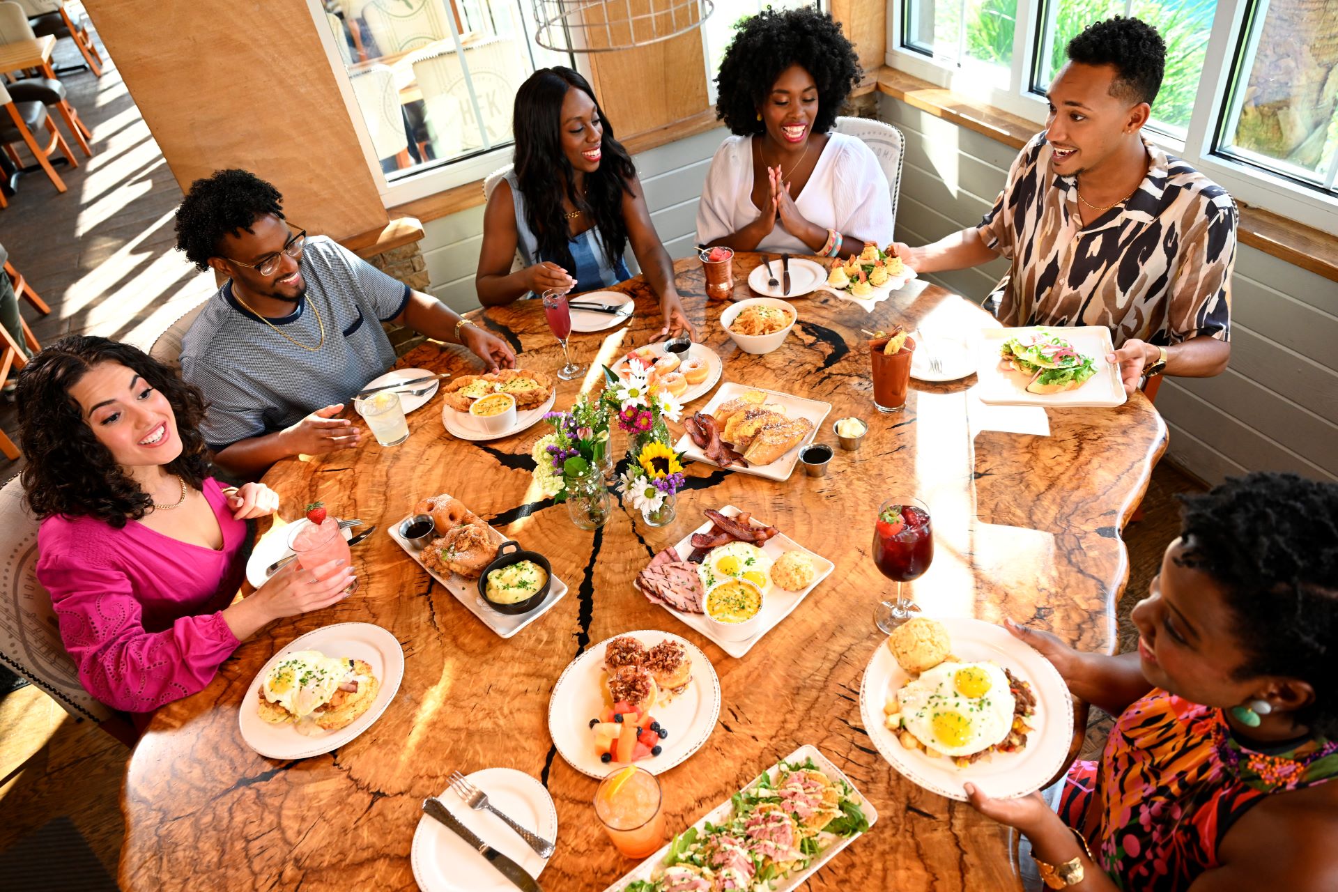 Family Enjoying Brunch at Disney Springs