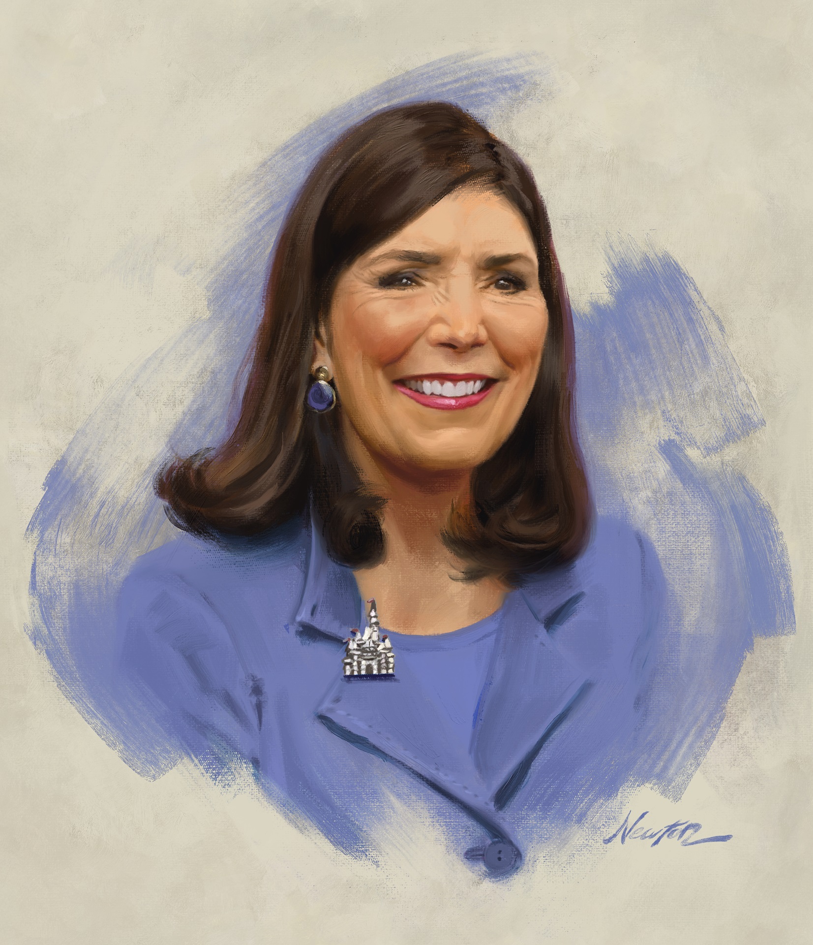 Portrait of Meg Crofton for the new Magic Kingdom ferryboat