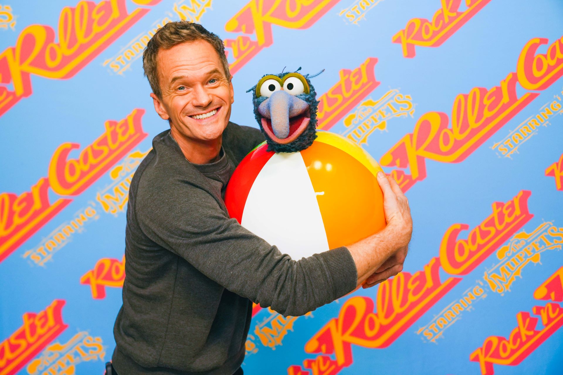 Neil Patrick Harris with Gonzo and The Muppets