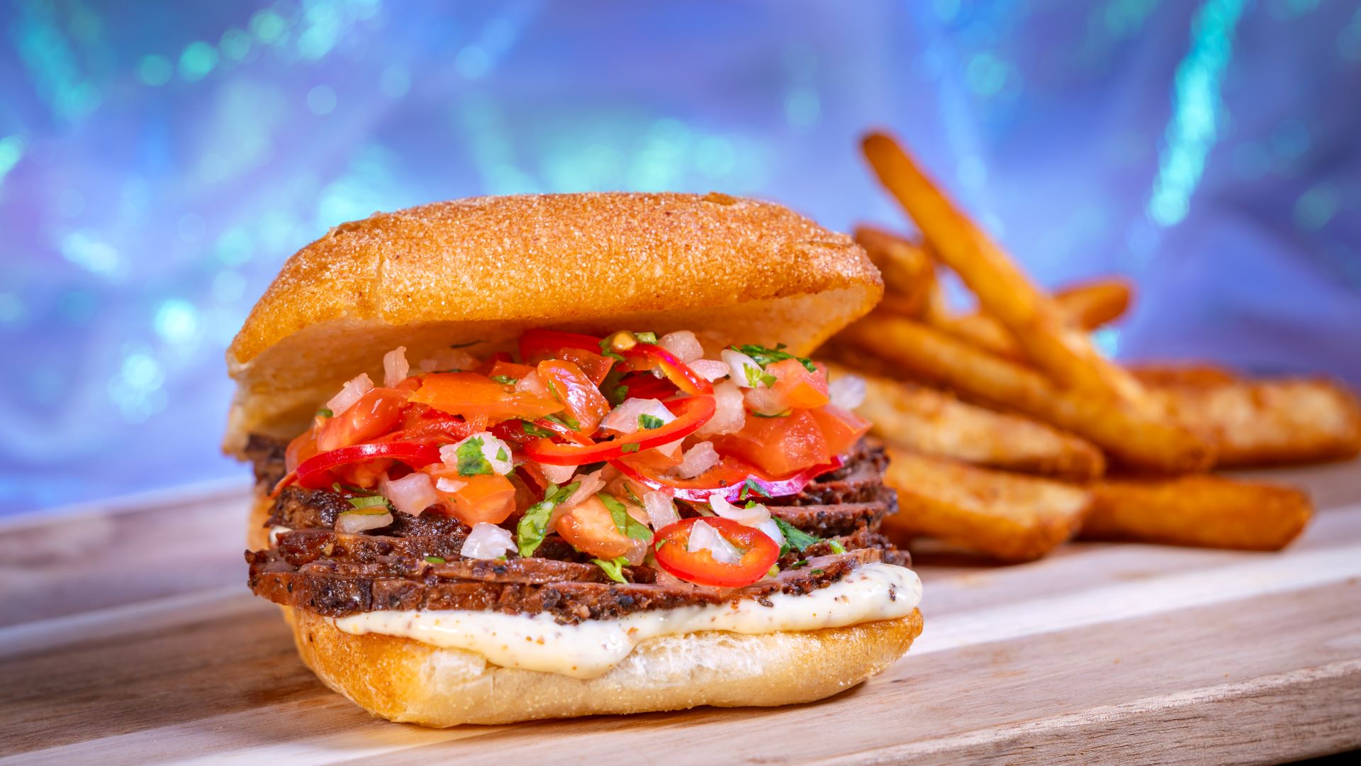 Santa Maria Style Tri-Tip Sandwich at Pride Nite