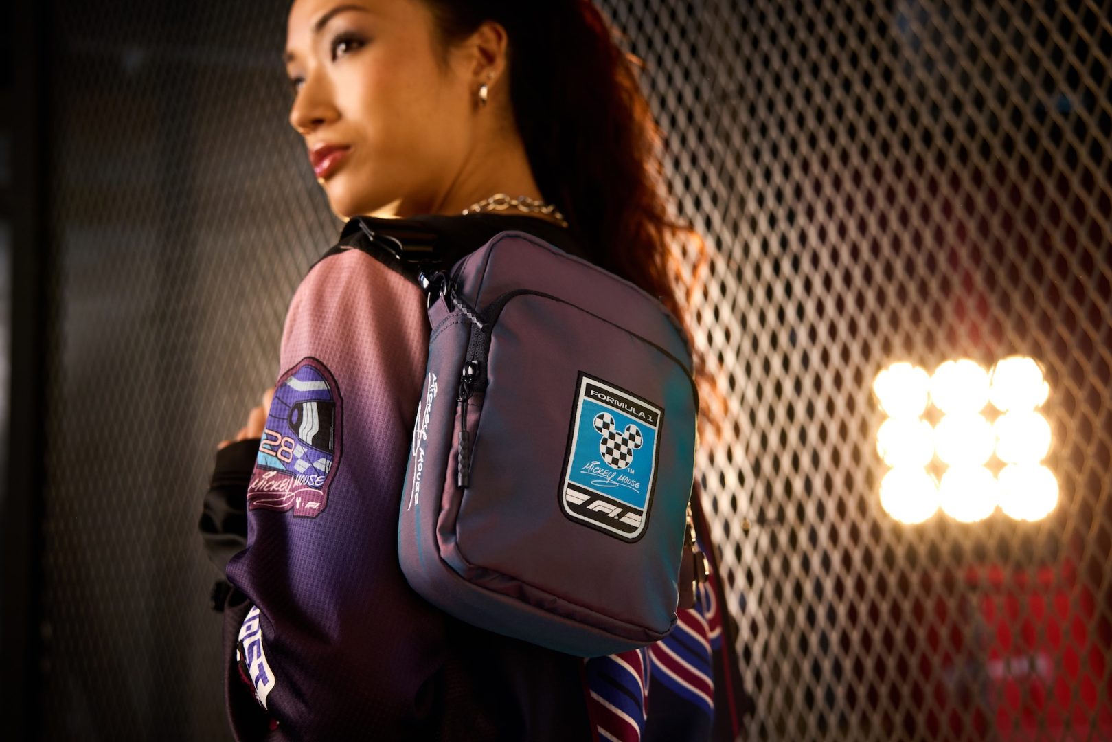Disney x Formula 1 Velocity Mickey Mouse Crossbody Bag with Charms – Available only on Disney Store