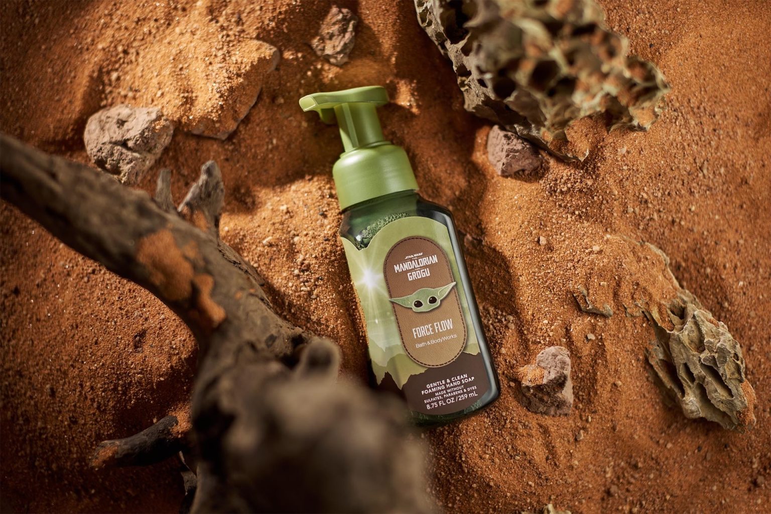 The Mandalorian and Grogu at Bath & Body Works