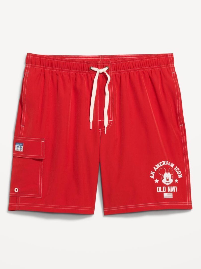 2026 Disney x Old Navy Americana Collection Swim Shorts