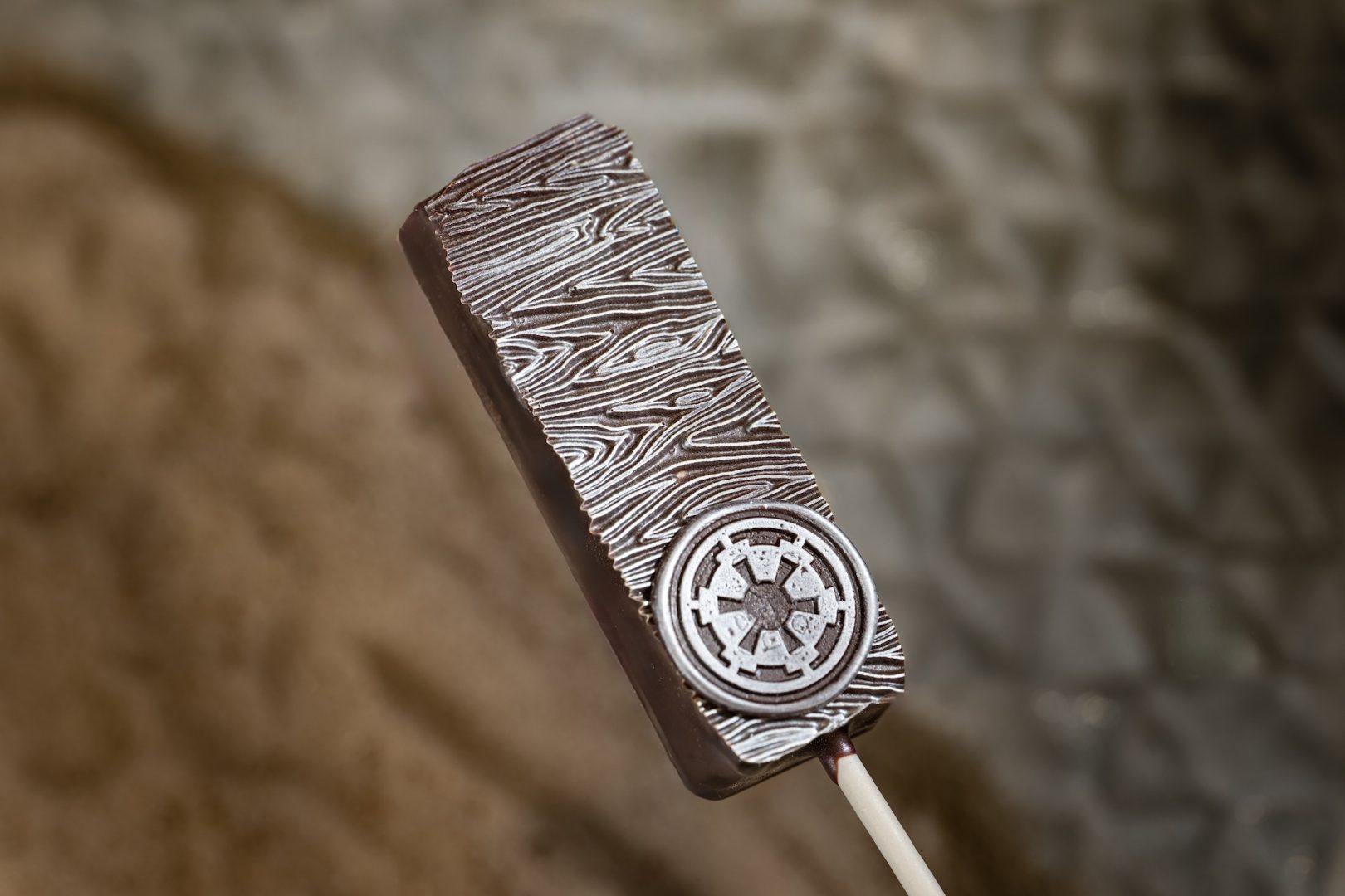 Beskar Ingot Pop: Dragon fruit ganache covered in 65% dark chocolate (New)