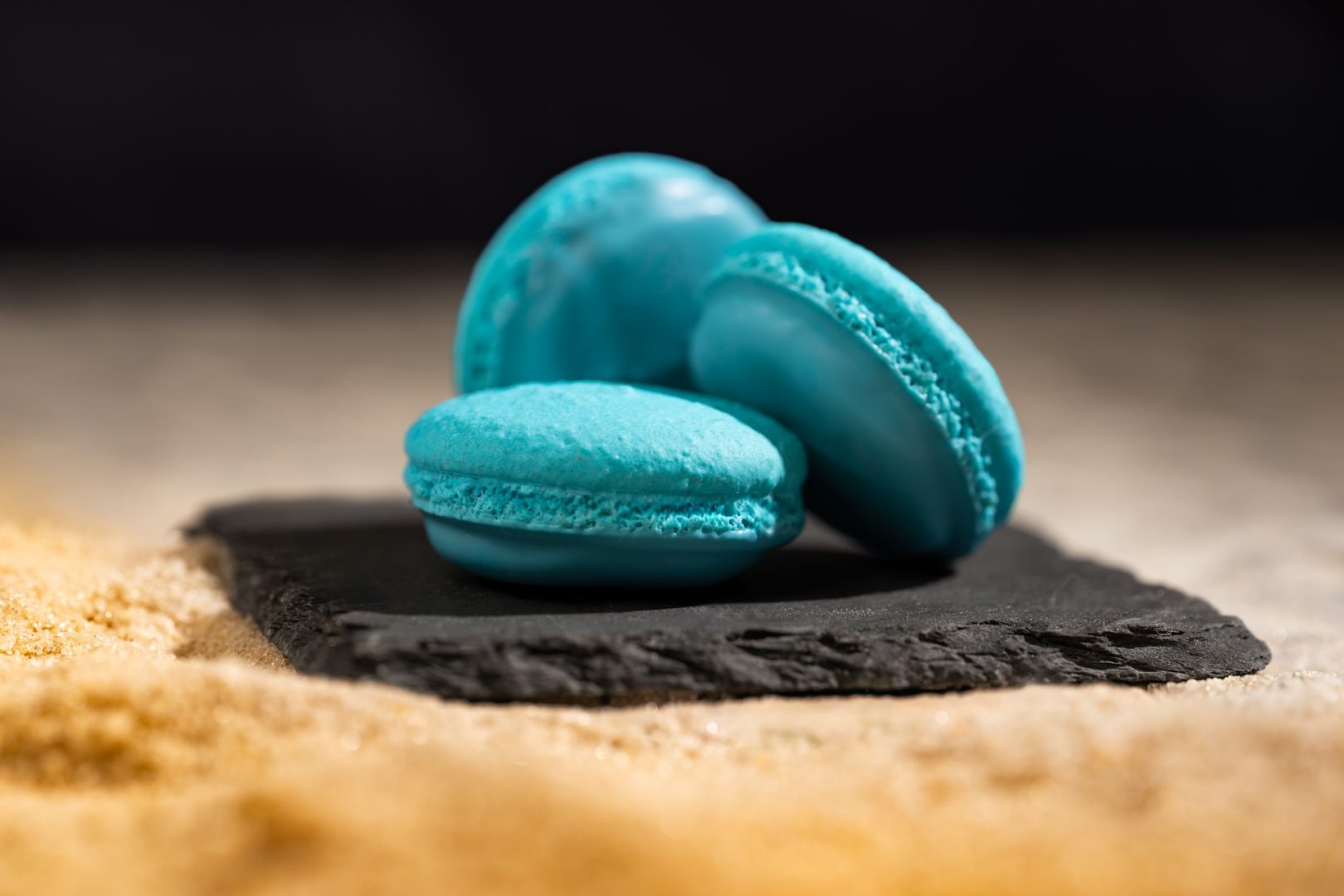 Grogu Cookies: White chocolate-dipped macaron cookie with pineapple cream (New)