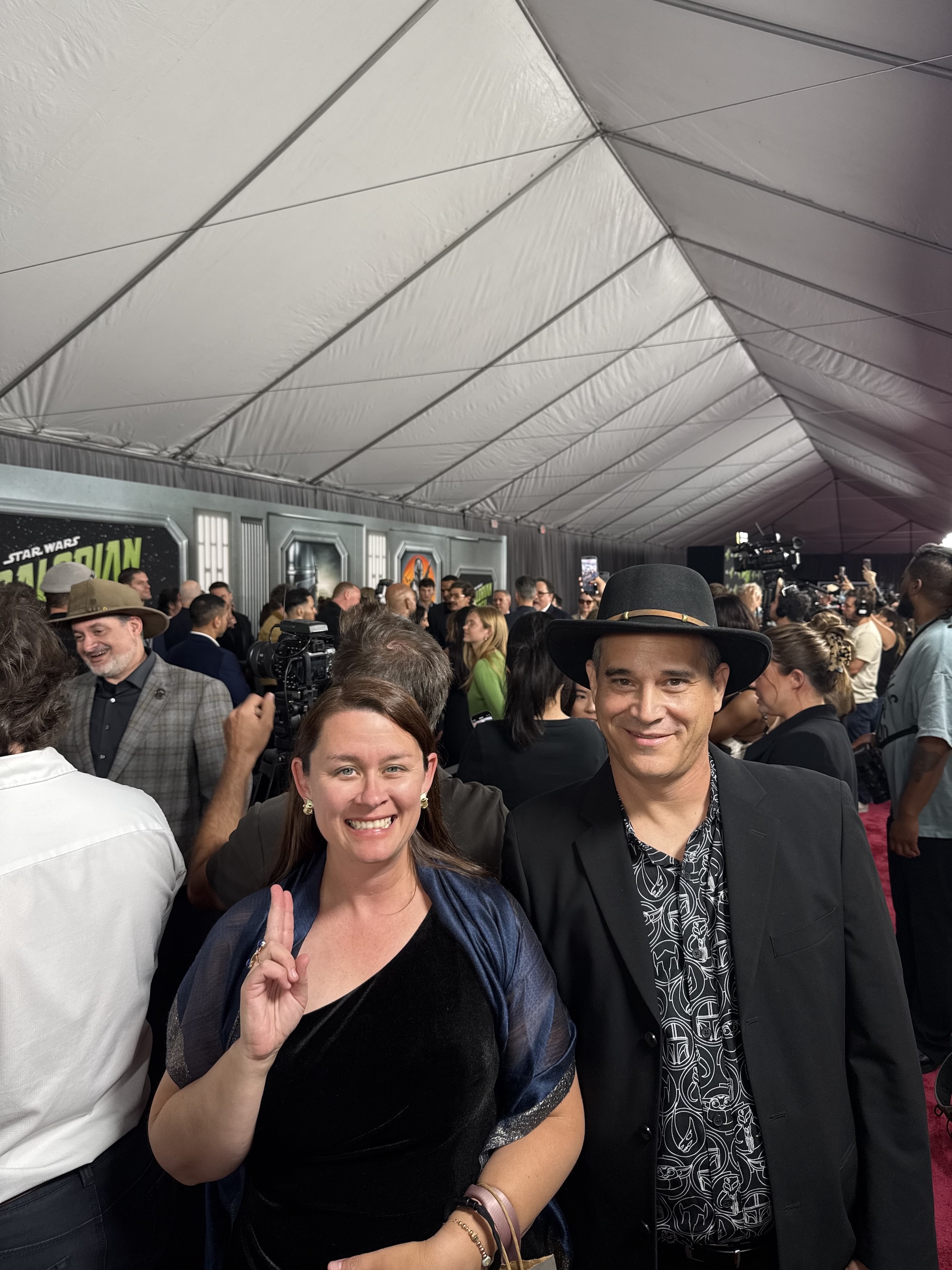 Disneyland Cast Member Celebrates &lsquo;The Mandalorian & Grogu&rsquo; at Red Carpet Premiere