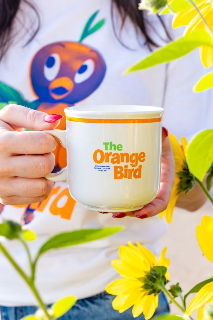 Flower & Garden Festival Vintage Orange Bird Collection Mug