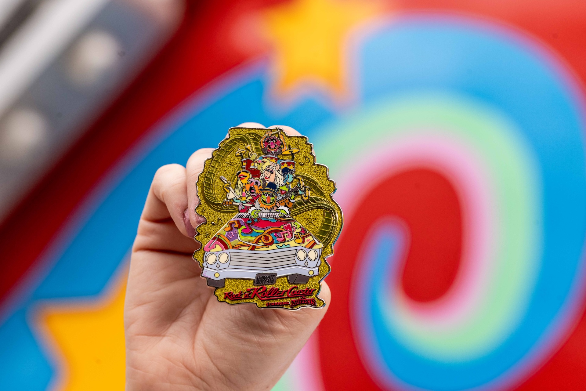 Rock &lsquo;n&rsquo; Roller Coaster Starring The Muppets Merchandise Pin