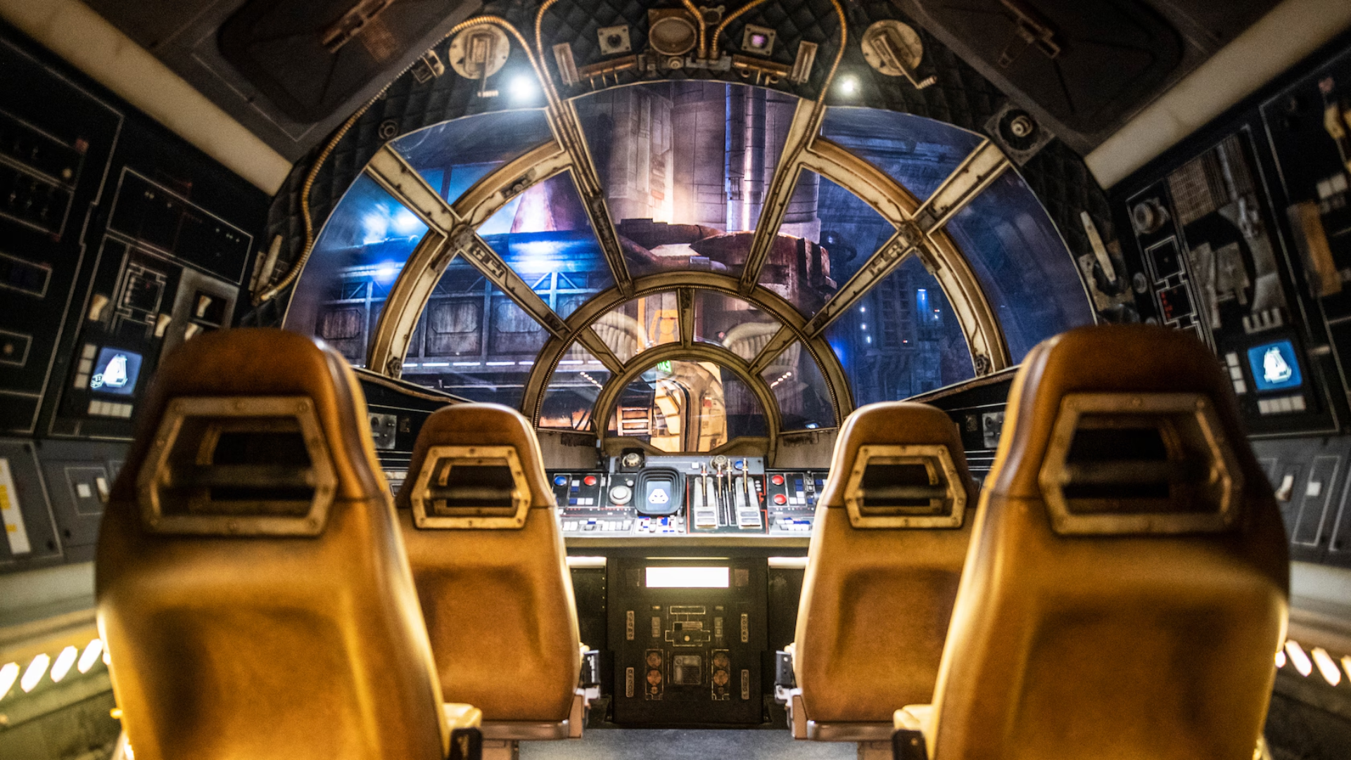 Cockpit of the Millennium Falcon