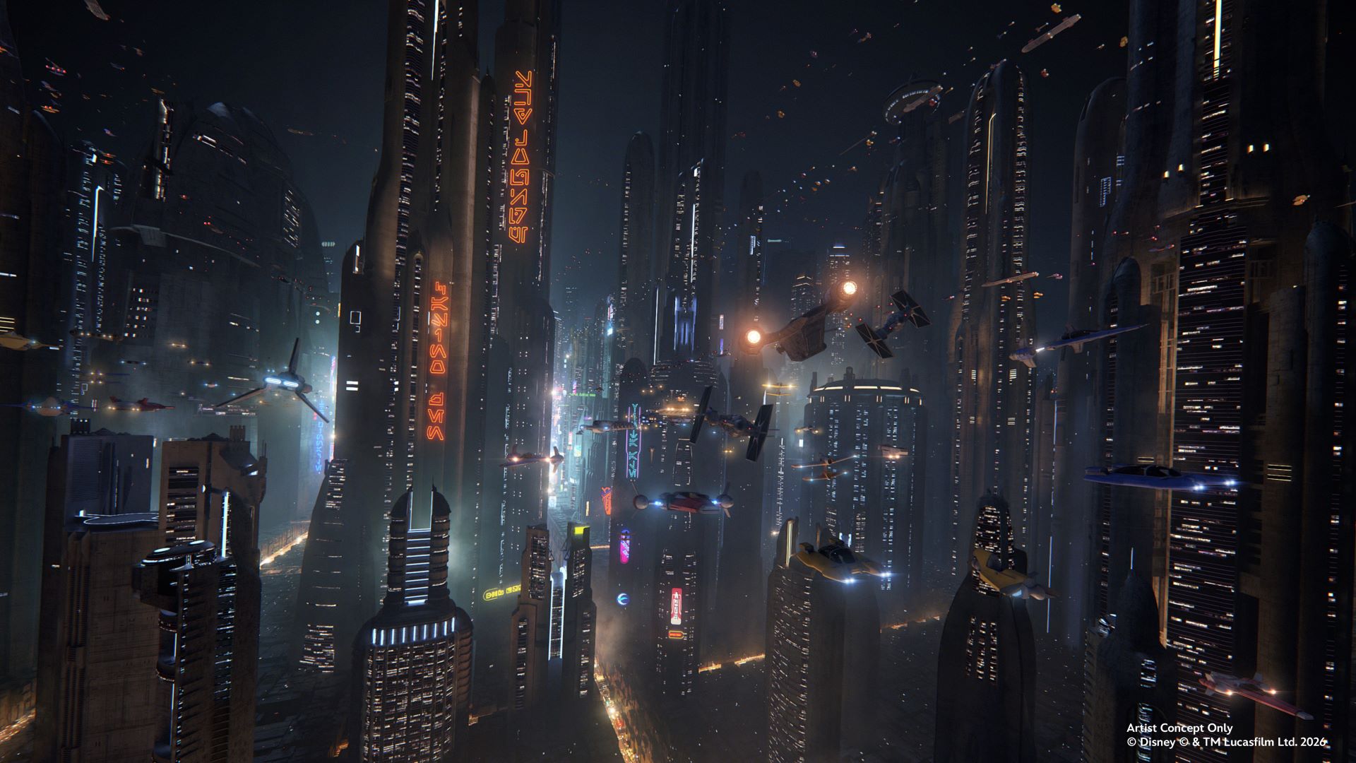 Coruscant Millennium Falcon