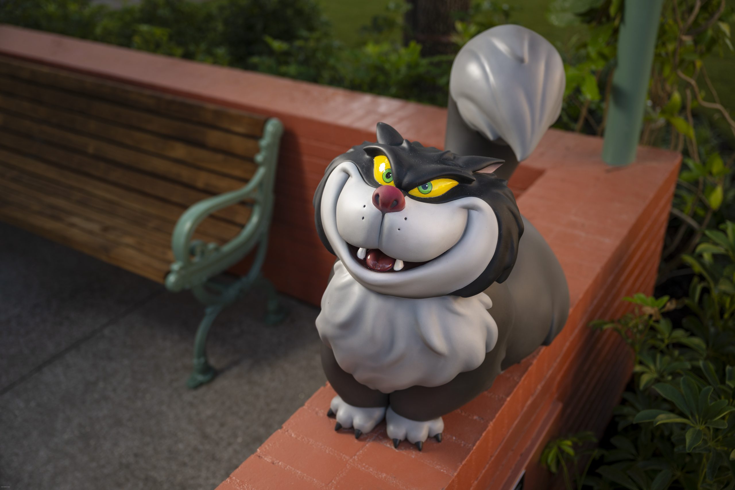 The newly reimagined Animation Courtyard at Disney's Hollywood Studios features Lucifer