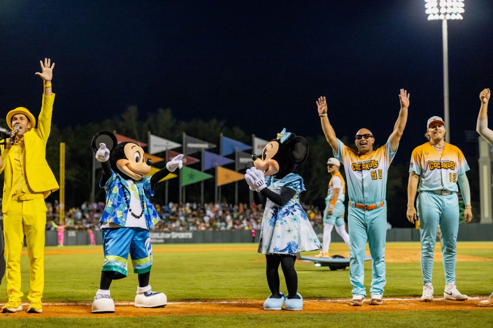 Mickey Mouse and Minnie Mouse at The Stadium