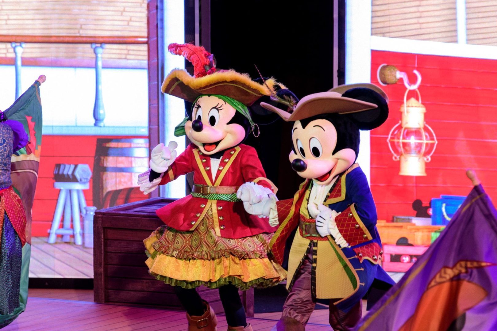 Mickey and Minnie Mouse as Pirates