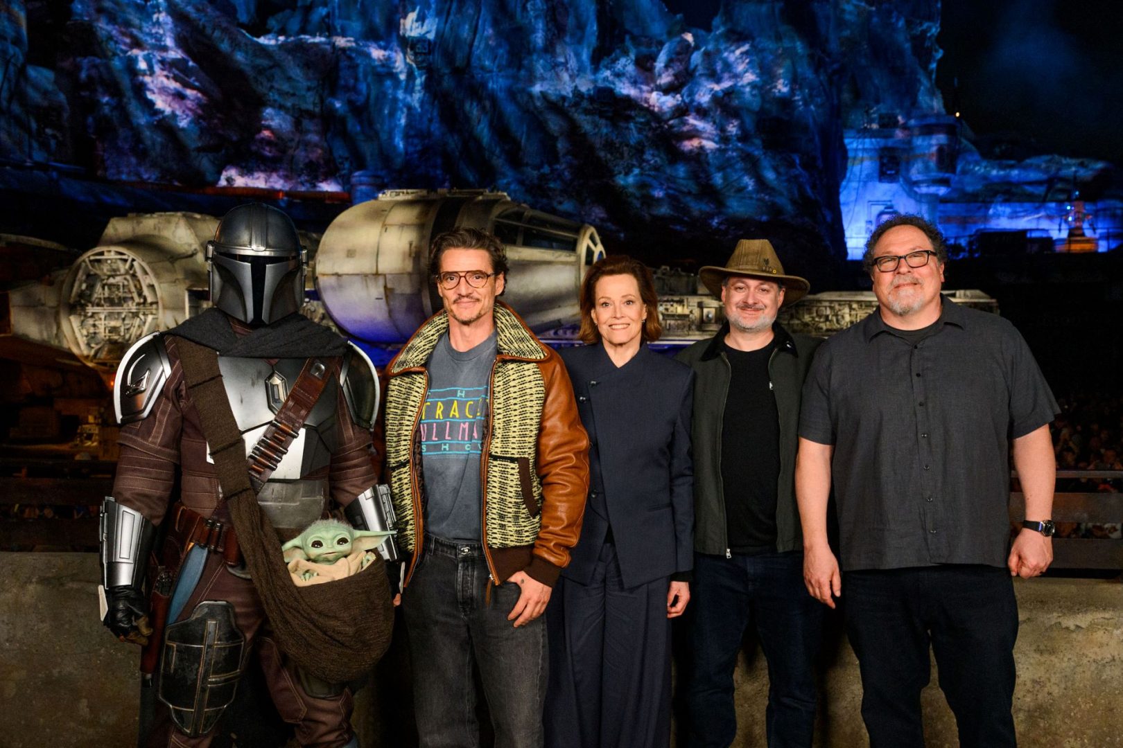 The Mandalorian and Grogu Cast at Disneyland