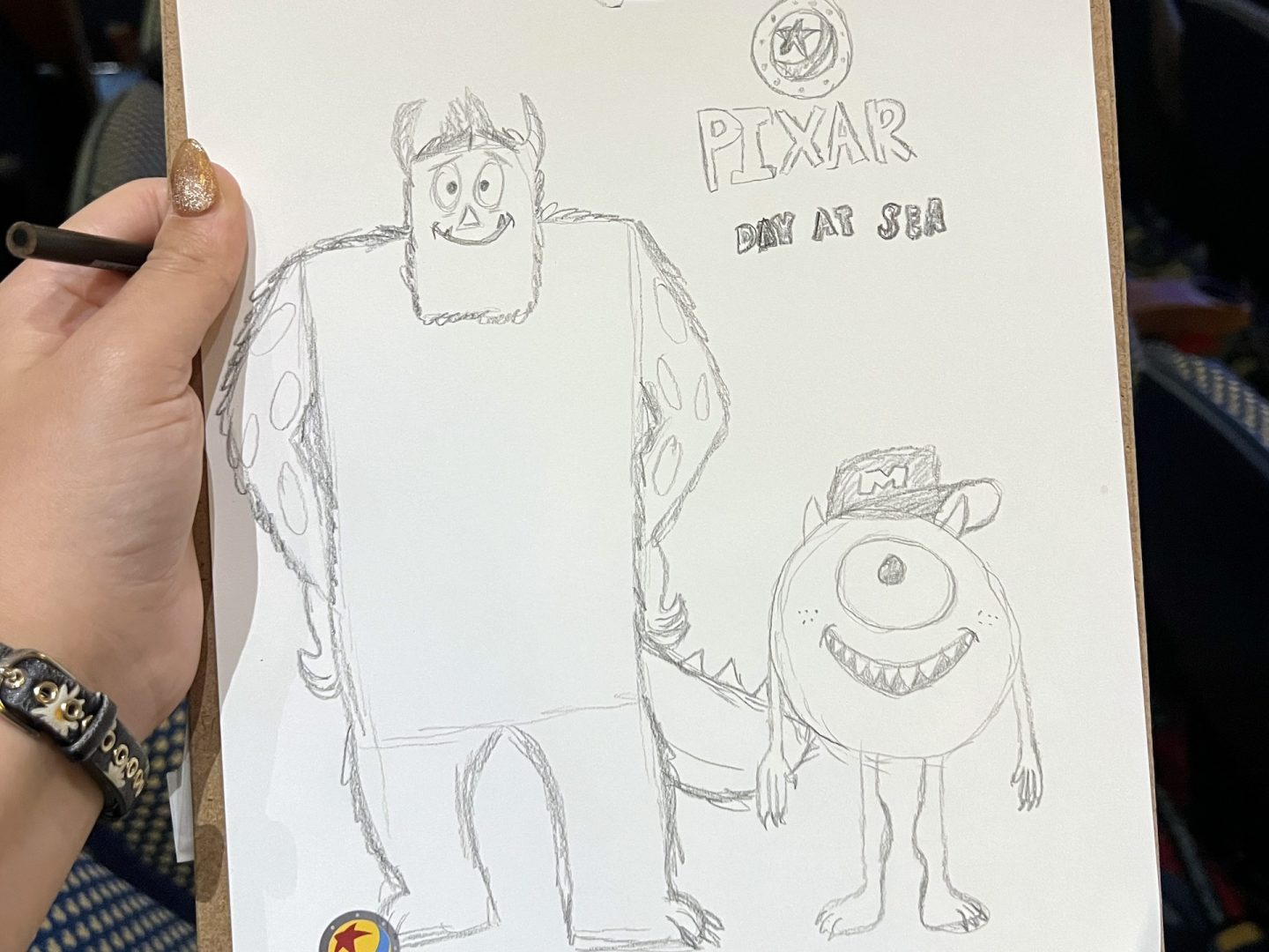 Disney Fantasy Pixar Days at Sea Learn to Draw