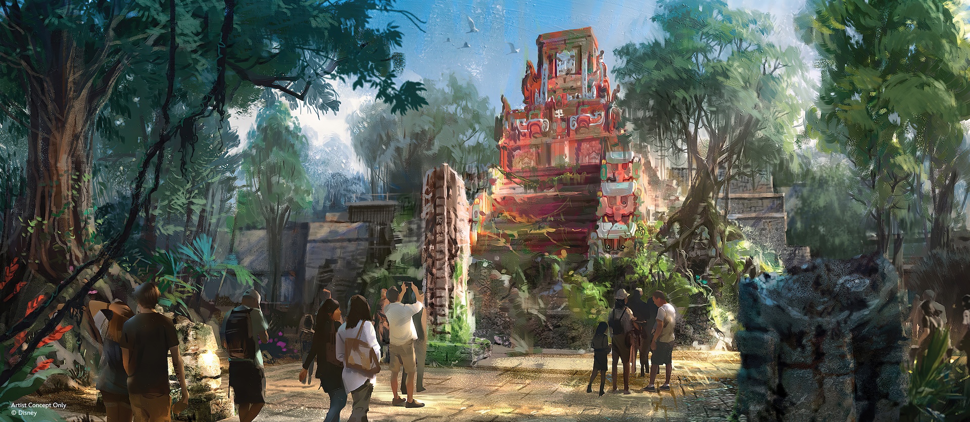 Walt Disney World Tropical Americas Indiana Jones Rendering