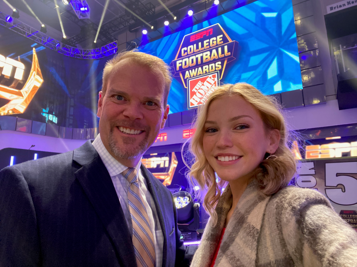 Callie and Faron at the College Football Awards