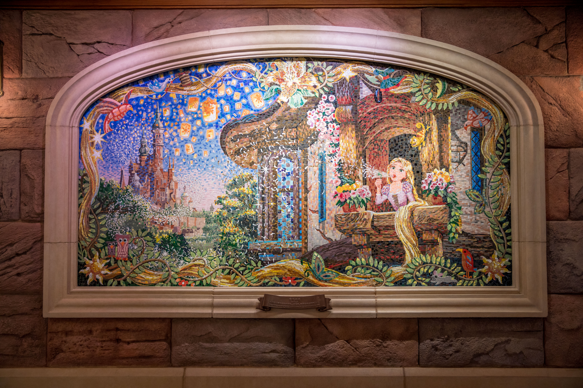 Enchanted Storybook Castle - Tangled Mural