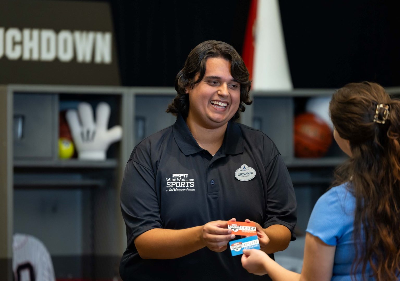 Giovanni Working at ESPN Wide World of Sports