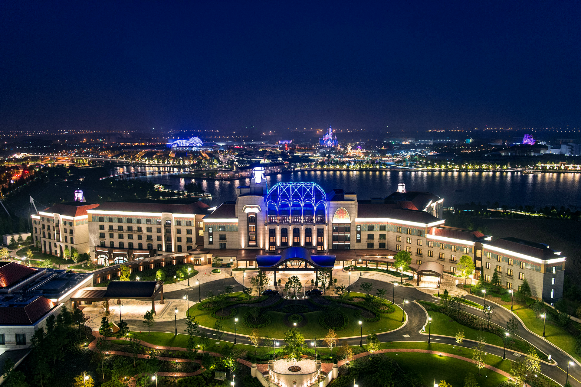 Shanghai Disneyland Hotel at Night