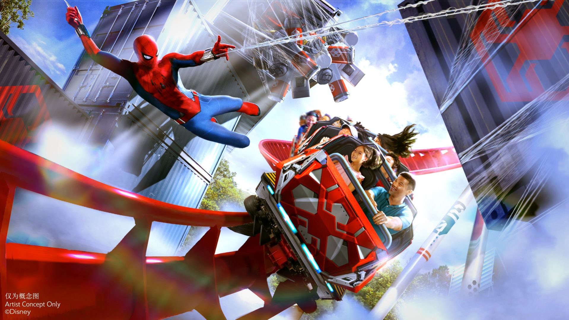 Spider-Man Shanghai Rendering