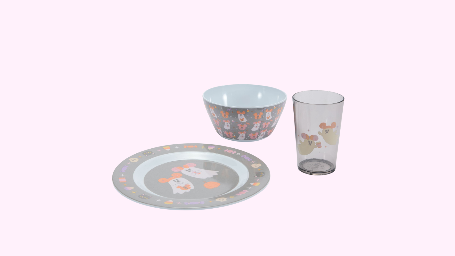 Disney Store Cutie Ghost Halloween Collection Dish Set