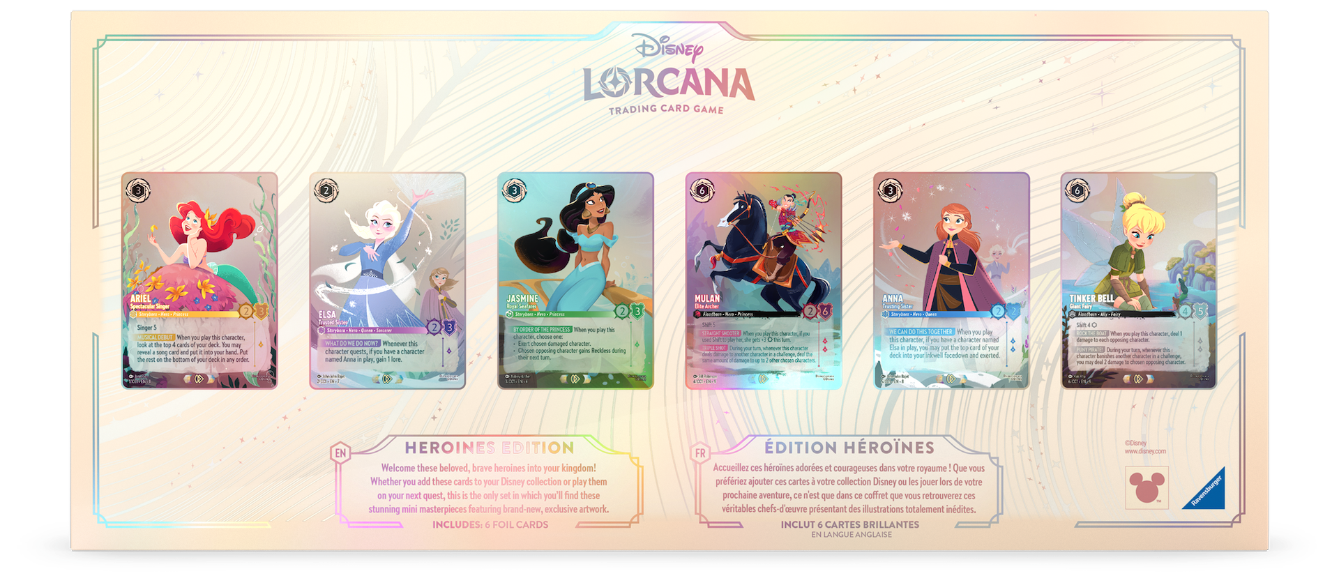 Disney Lorcana Curator&rsquo;s Collection Set Disney Heroines