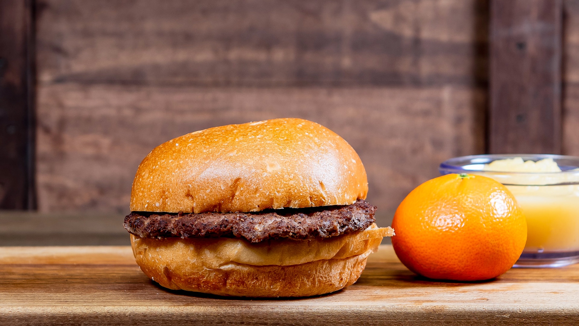 Disneyland Kids Meals Hamburger with a Cuties Mandarin Orange, applesauce, and choice of small DASANI Water or small lowfat milk (egg allergy-friendly option also available)