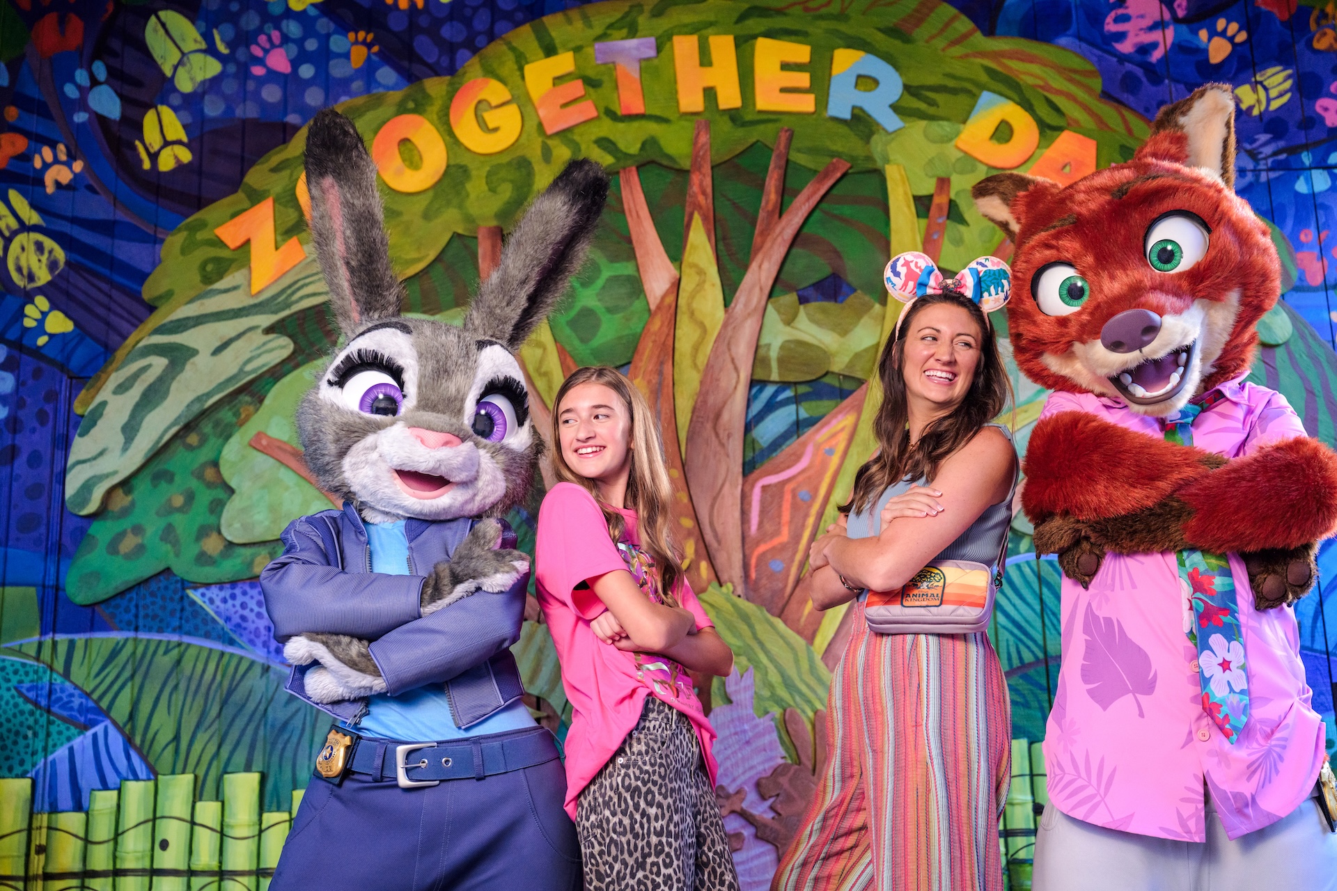 Photopass at Walt Disney World Animal Kingdom Zootopia Characters