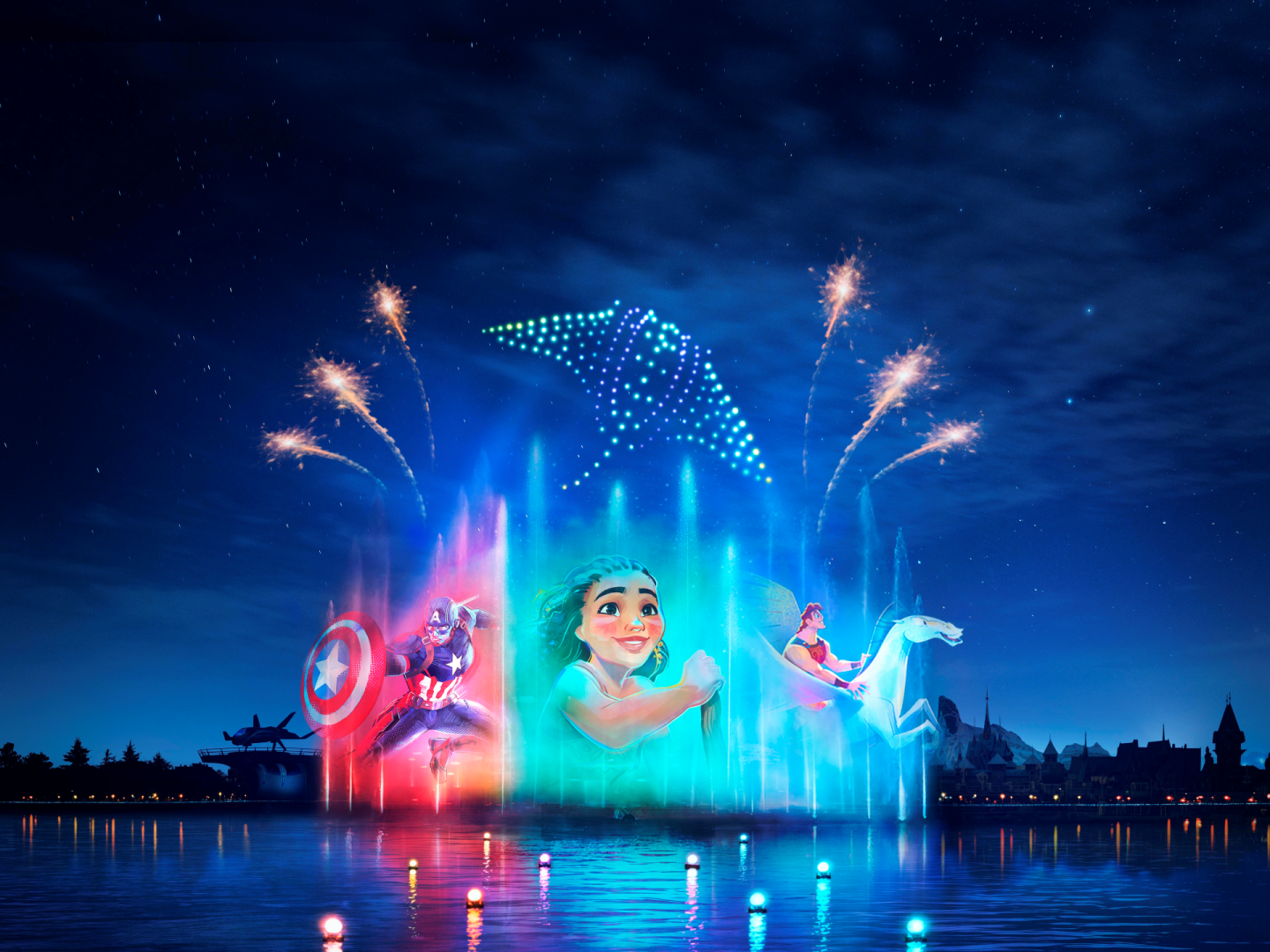 Cascade of Lights Moana