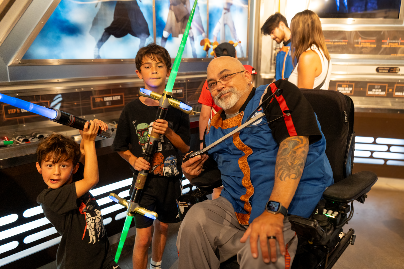 Kids with Cast Member at Disney's Hollywood Studios